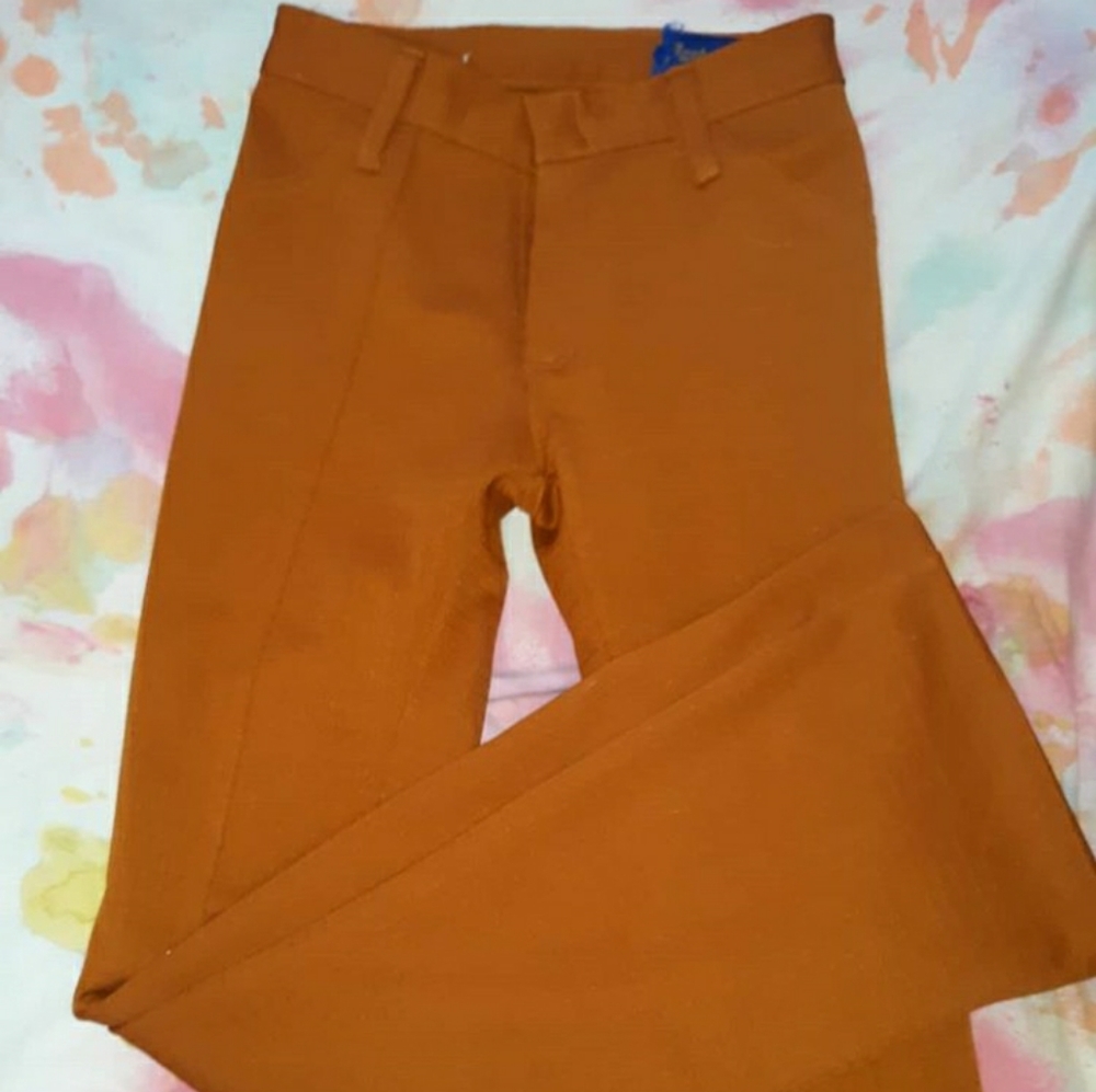 Vintage bell bottom pants.